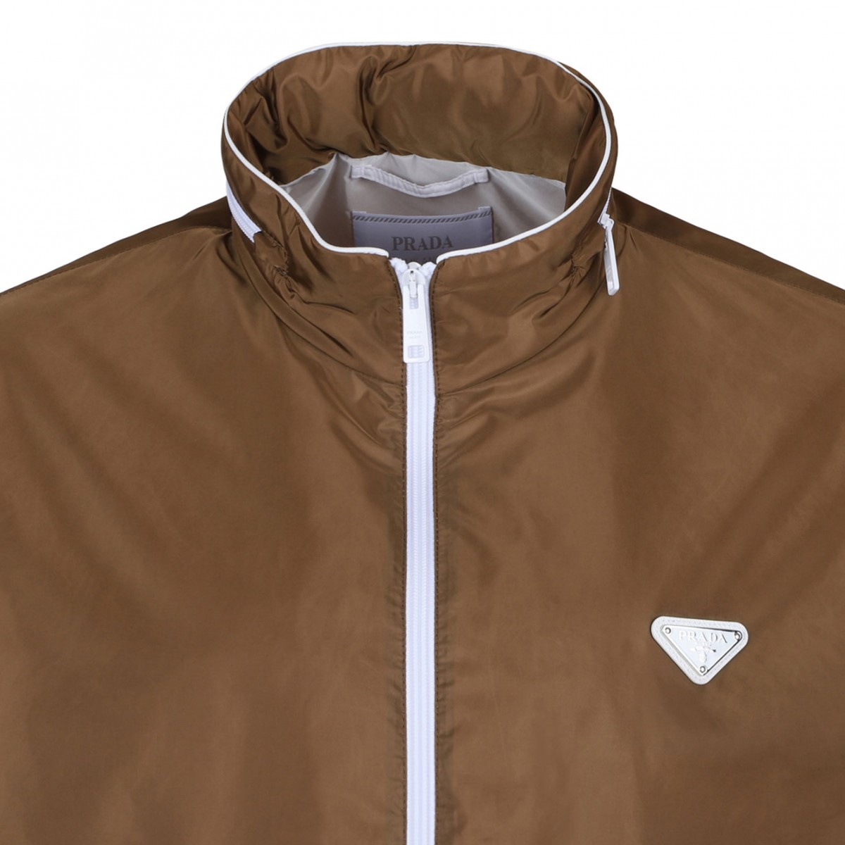 Brown Triangle Logo Jacket