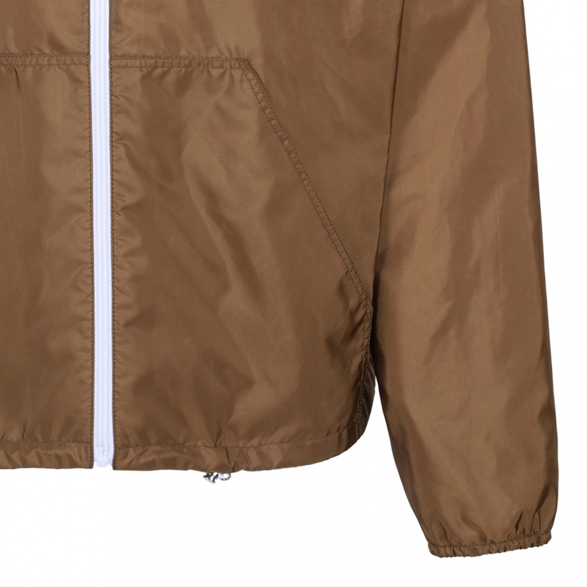 Brown Triangle Logo Jacket