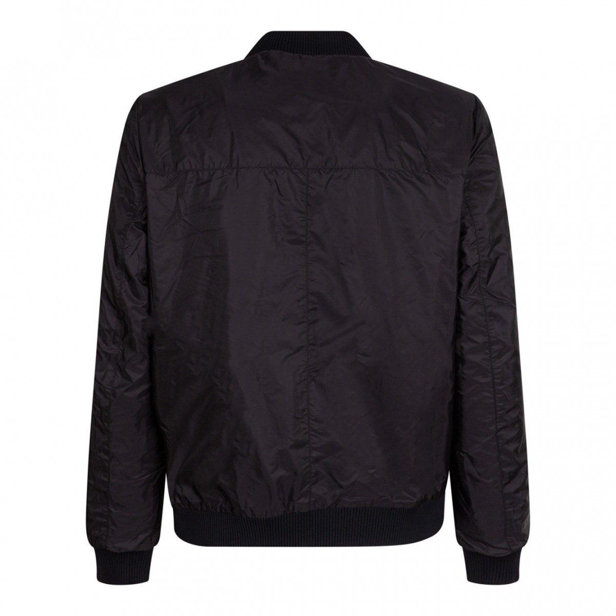 Black Reversible Bomber Jacket