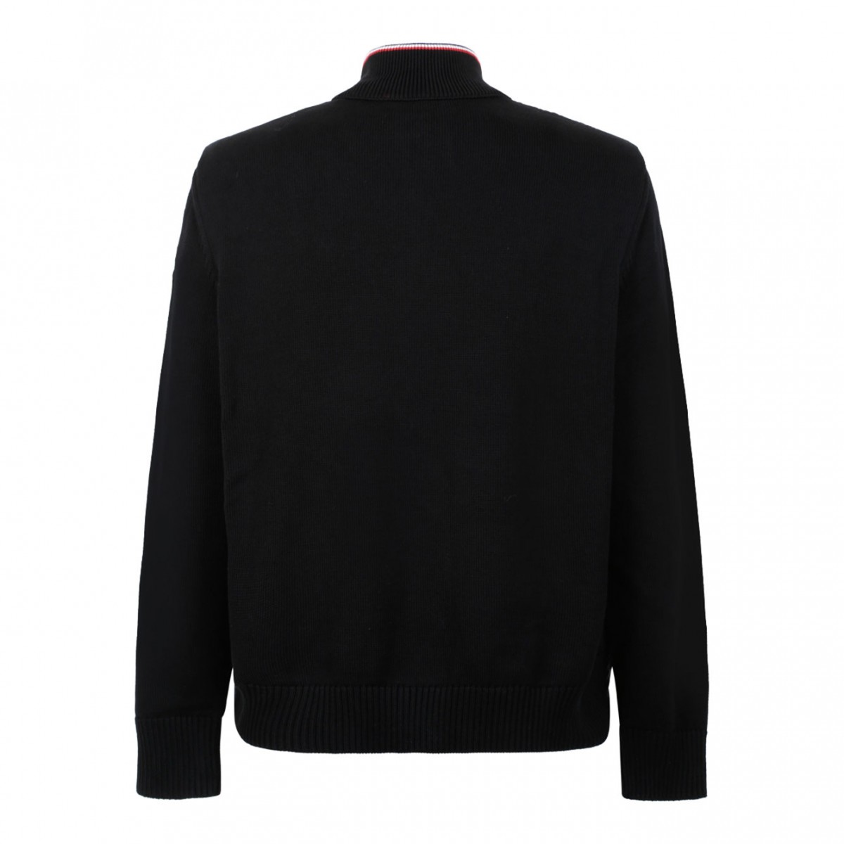 Dark Blue Padded Zip Up Cardigan