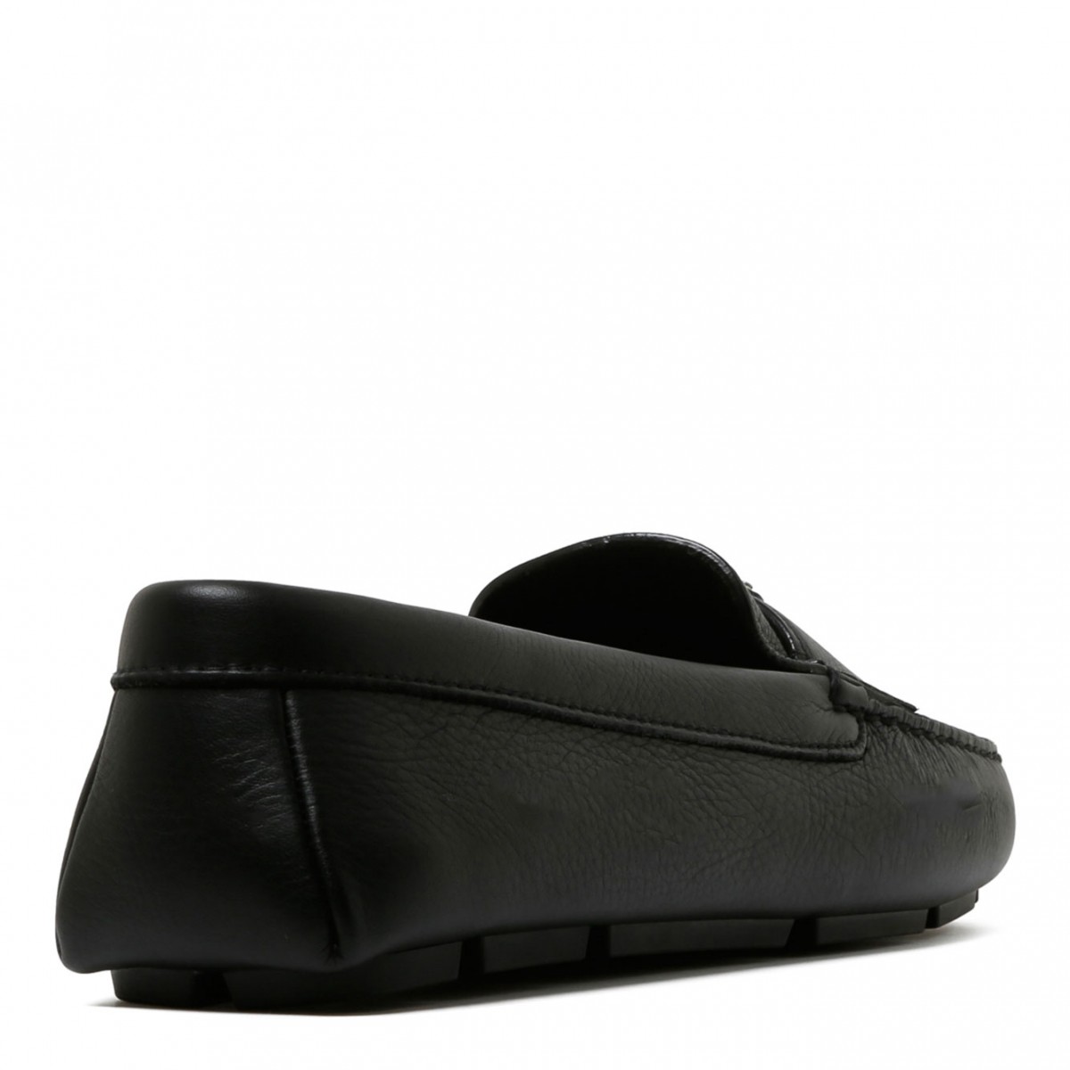 Black Triangle Logo Loafers