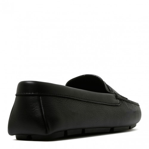 Black Triangle Logo Loafers