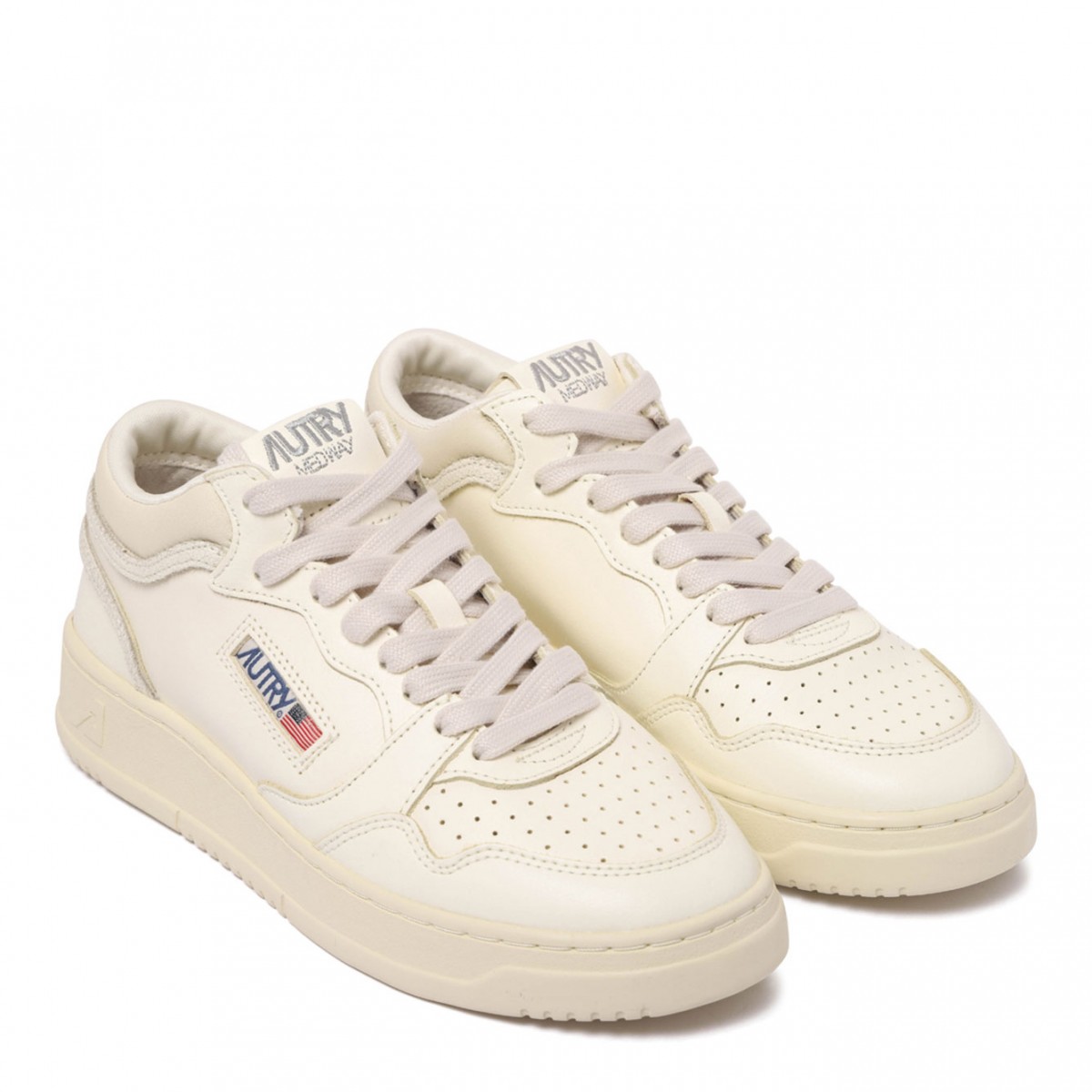 White Medalist Low Sneakers