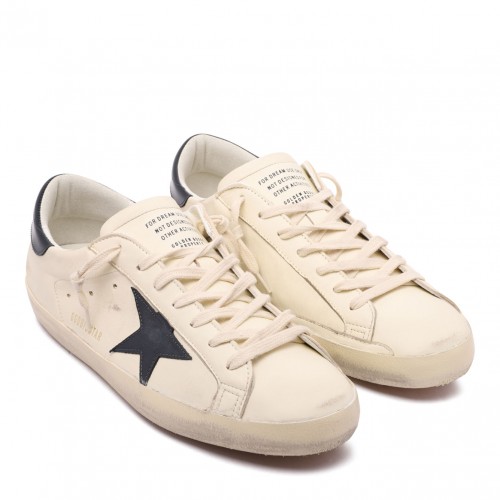 White and Black Super Star Sneakers 2