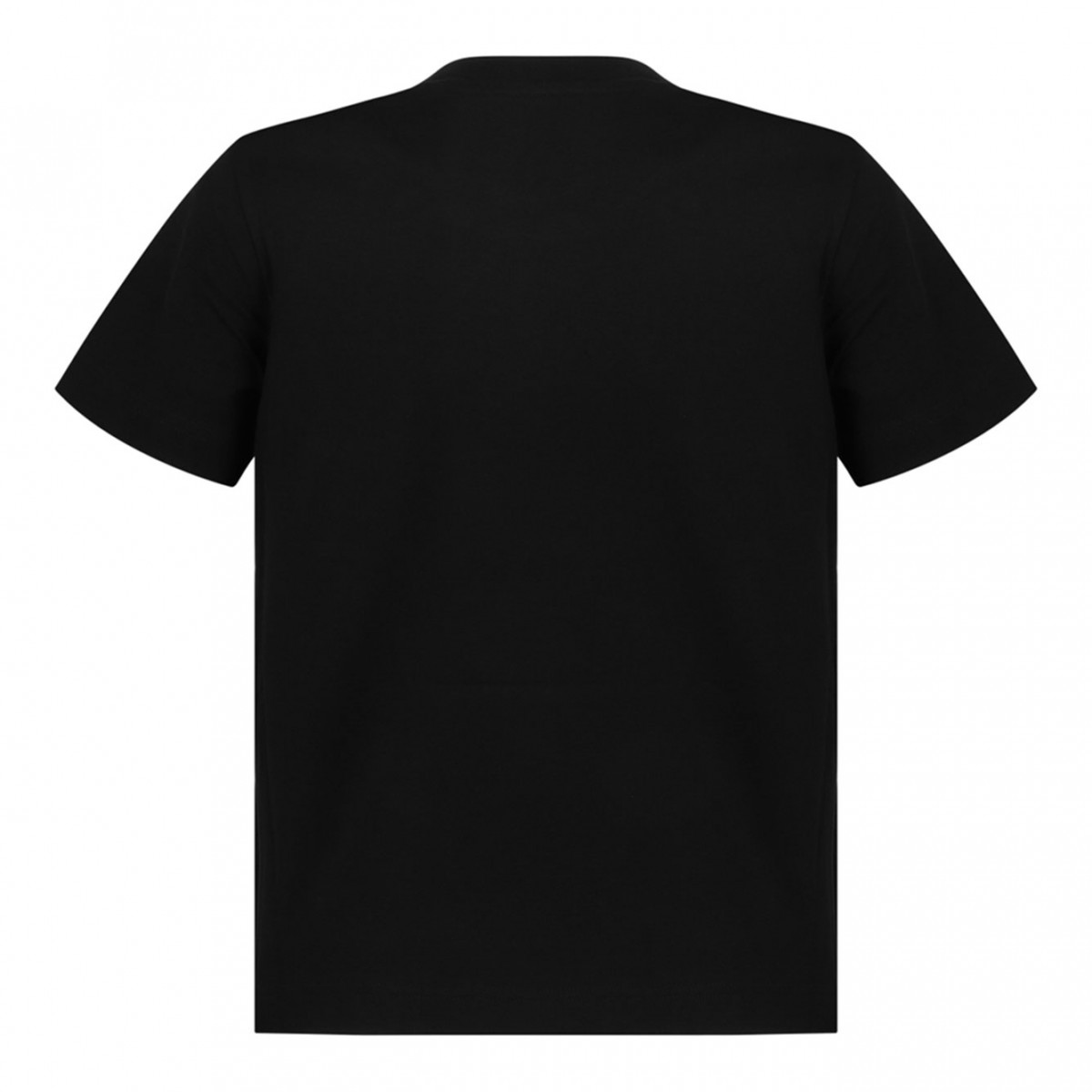 Black Embroidered Heart Logo T-Shirt