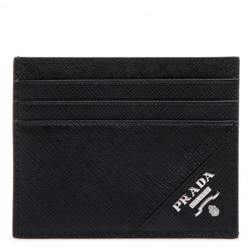 Black Saffiano Leather Card Holder