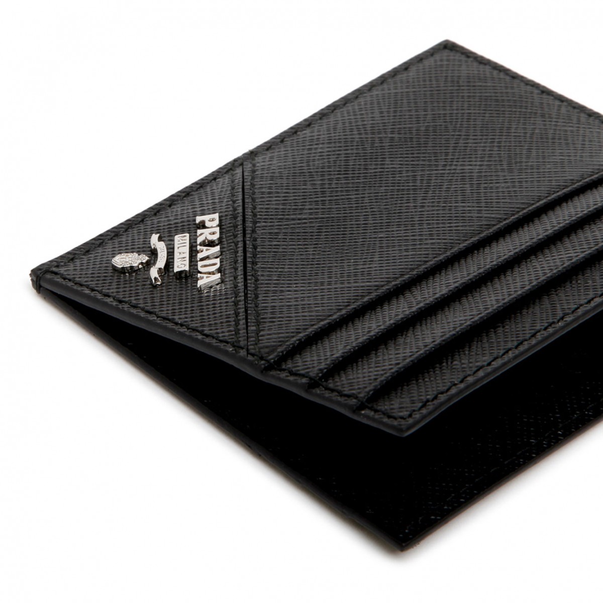 Black Saffiano Leather Card Holder