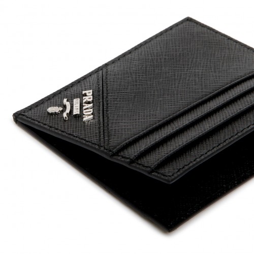 Black Saffiano Leather Card Holder