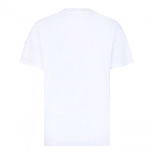 White Logo Print T-Shirt