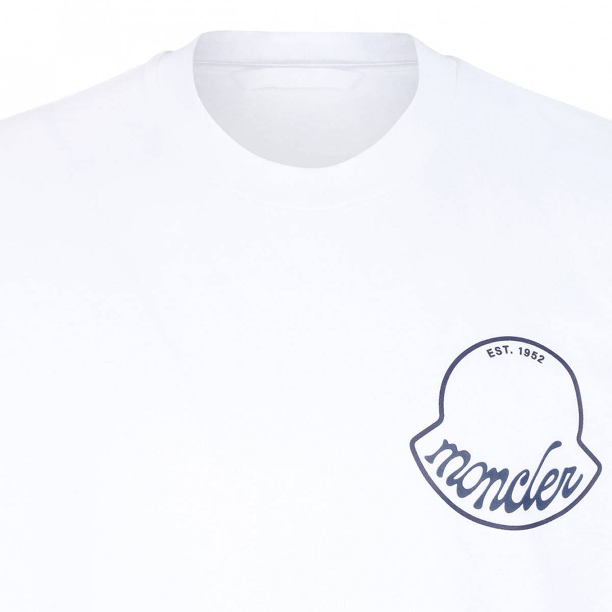 White Logo Print T-Shirt