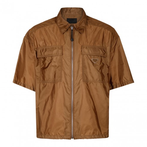 Brown Re-Nylon Shirt