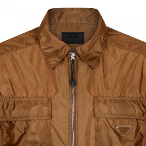 Brown Re-Nylon Shirt