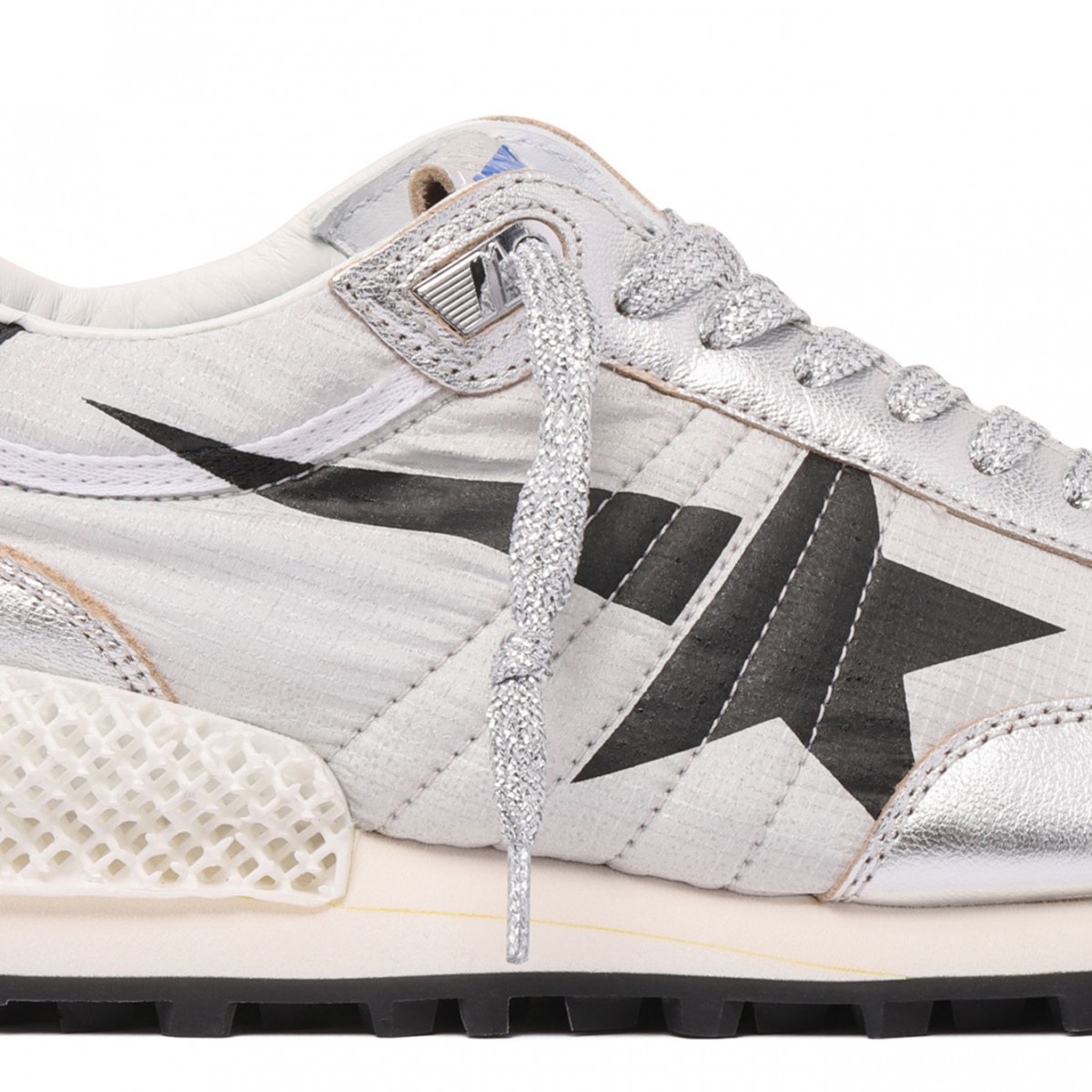 Silver Tone Running Marathon Sneakers