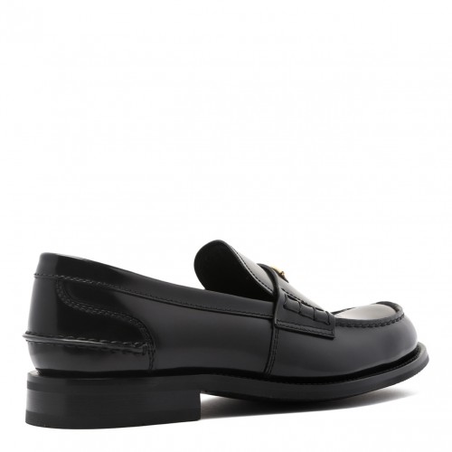 Black Leather Loafers