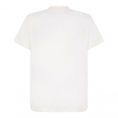 White Logo Print T-Shirt