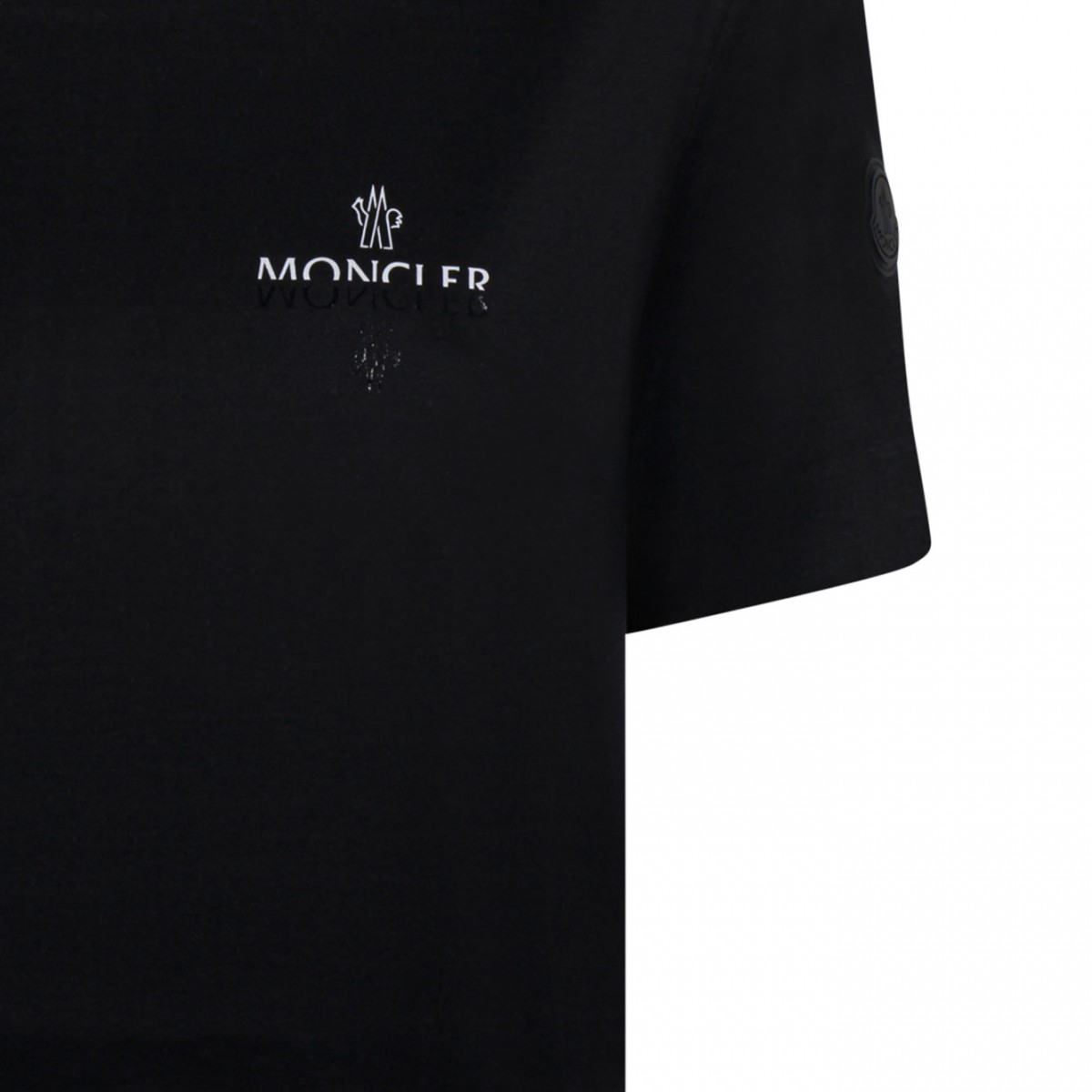 Black Cotton Jersey Logo T-Shirt