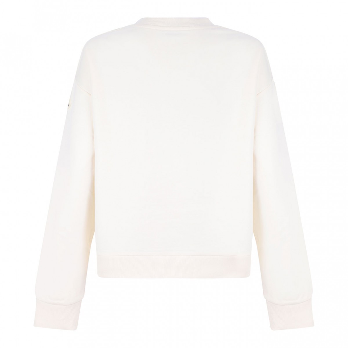 White Logo Print Sweatshirt