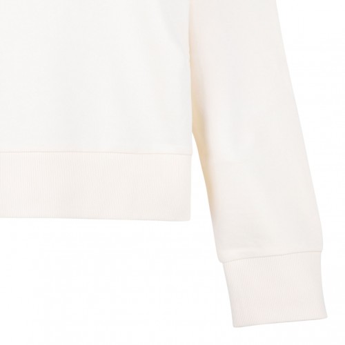 White Logo Print Sweatshirt