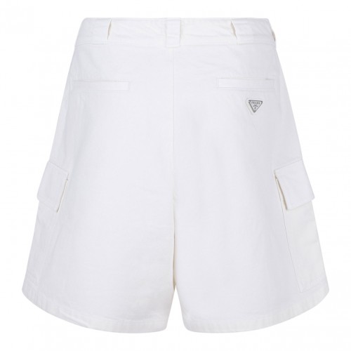White Triangle Logo Shorts 2