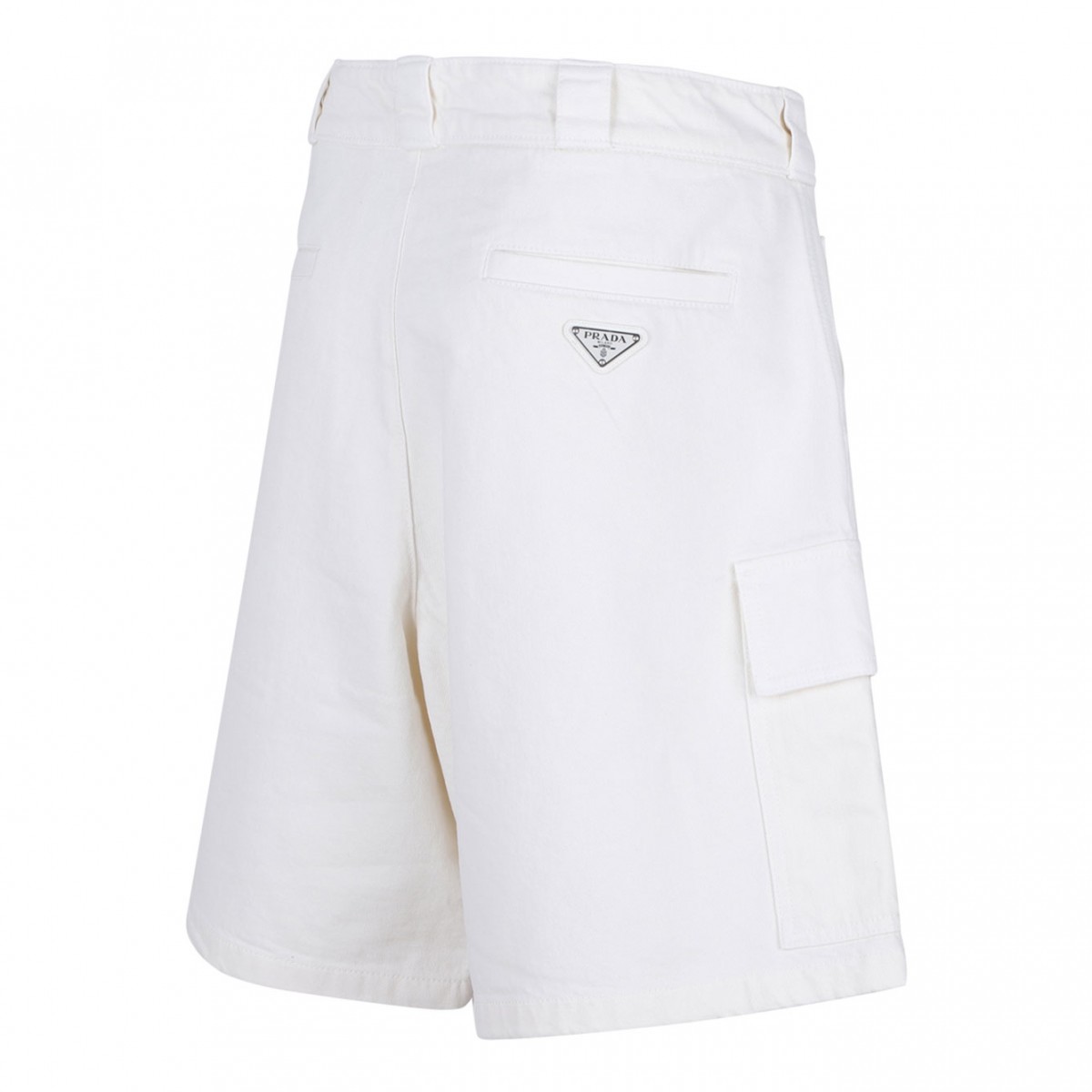 White Triangle Logo Shorts