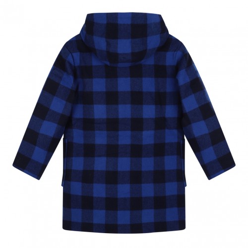 Boke Flower Check Pattern Coat