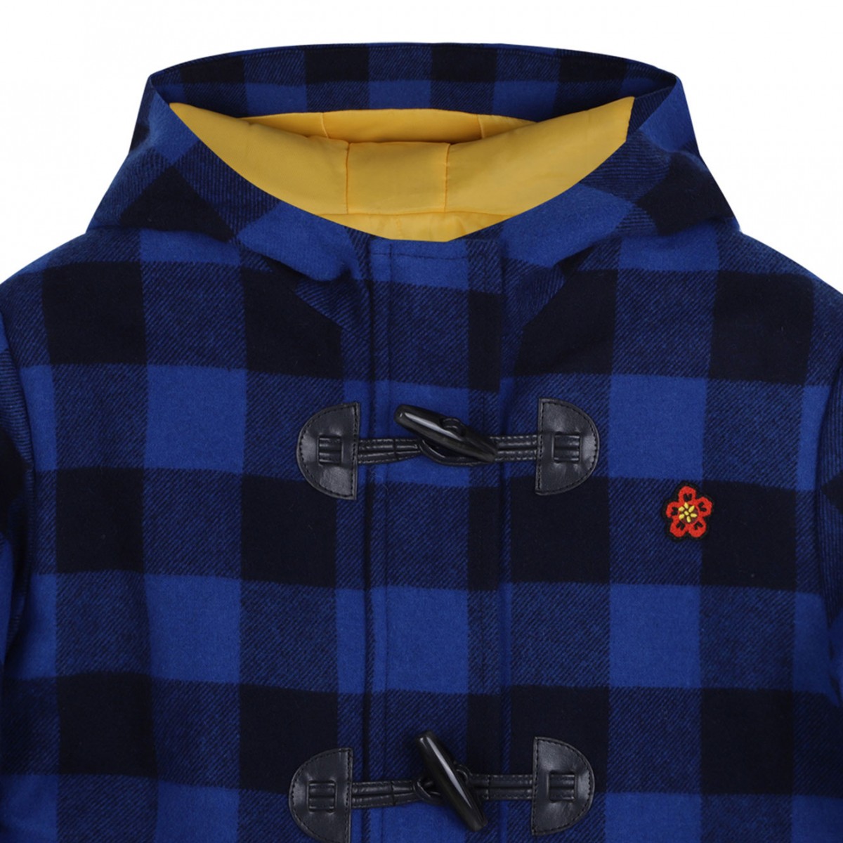 Boke Flower Check Pattern Coat