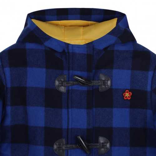 Boke Flower Check Pattern Coat