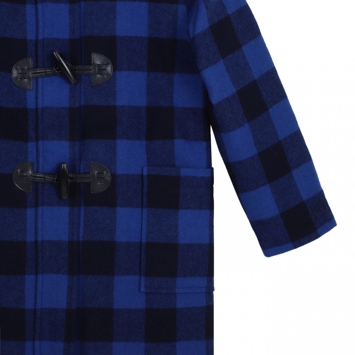 Boke Flower Check Pattern Coat