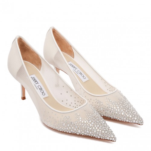 hite Love 85 Pumps With Degrade Crystals 2