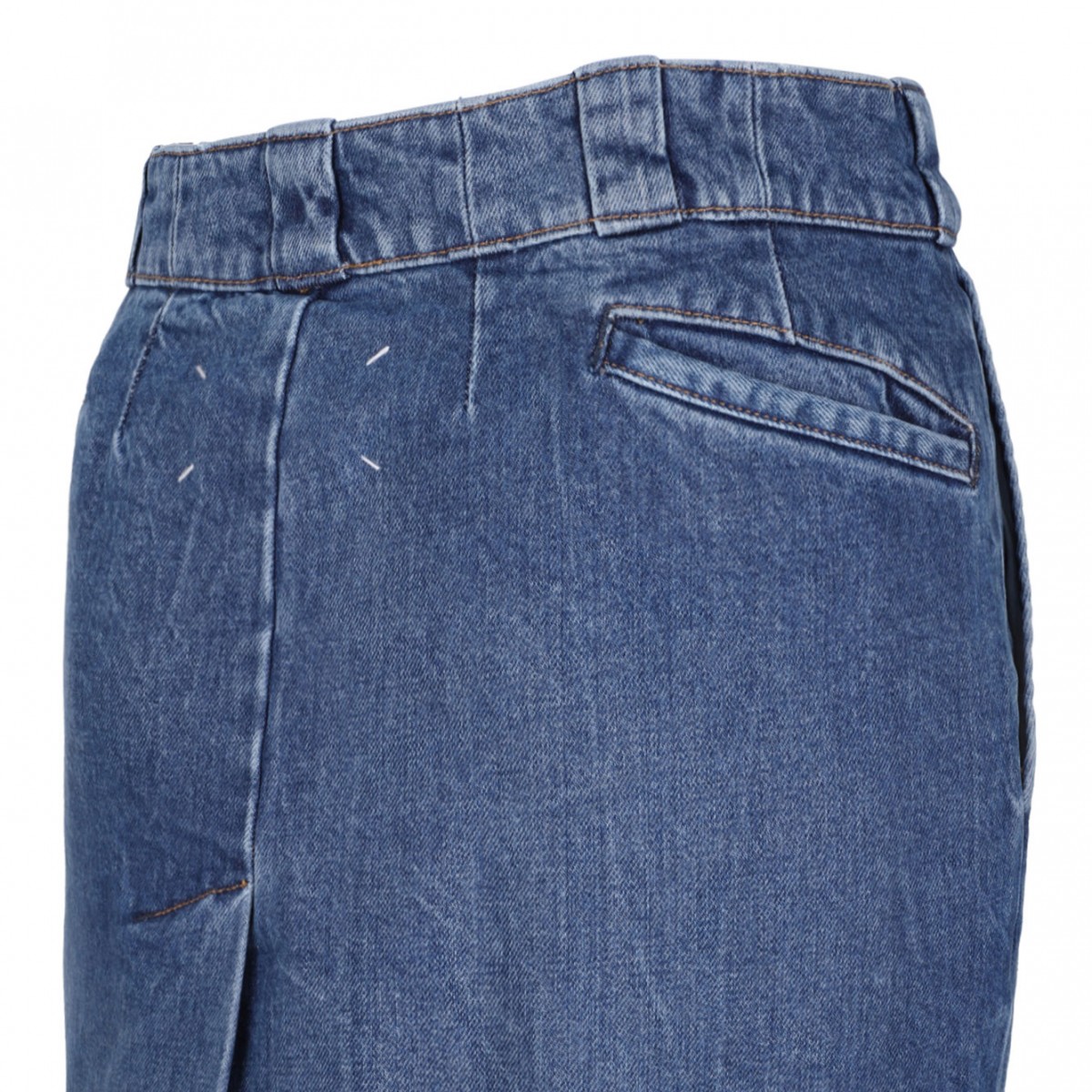 Blue Denim Pencil Skirt