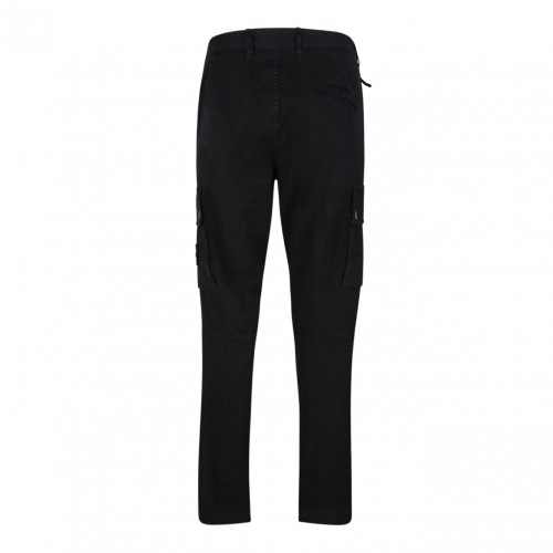 Black Cargo Pocket Trousers 2