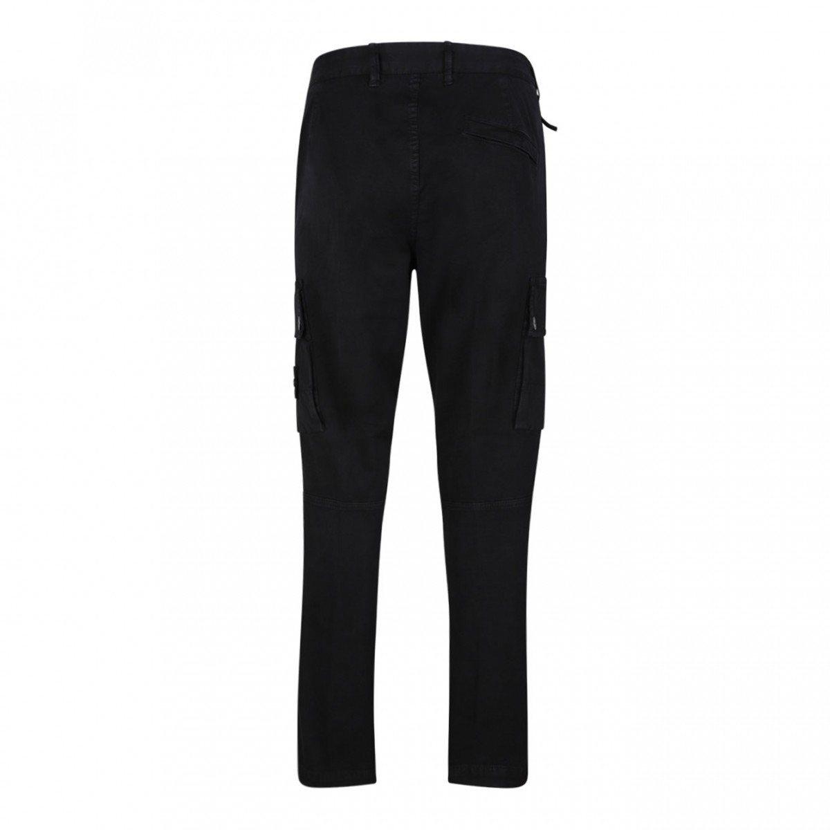 Black Cargo Pocket Trousers