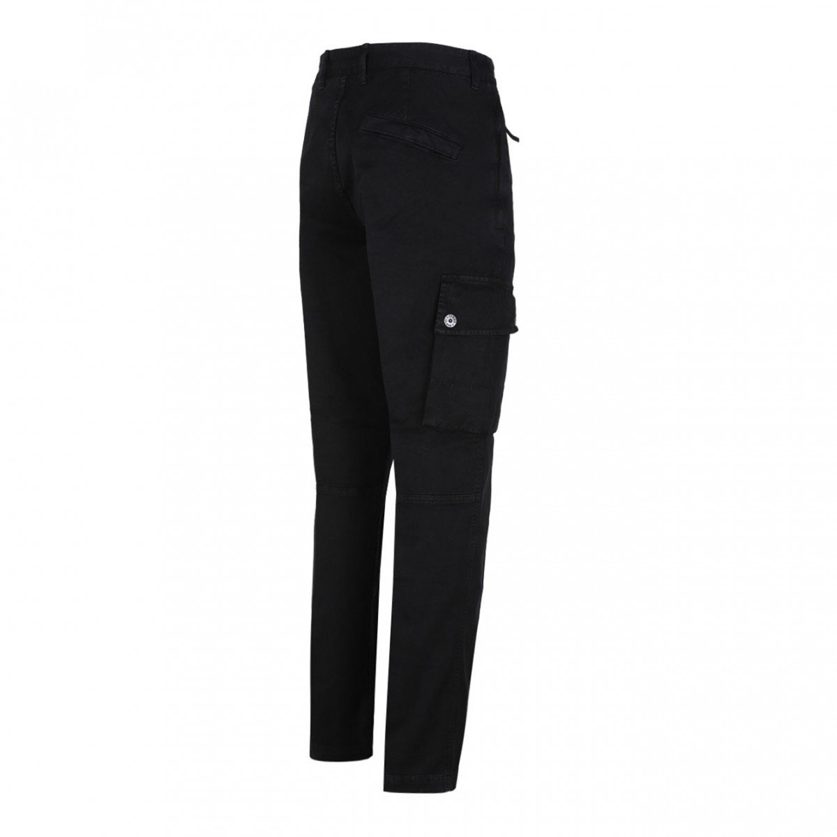 Black Cargo Pocket Trousers