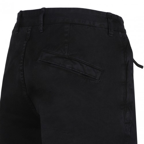 Black Cargo Pocket Trousers