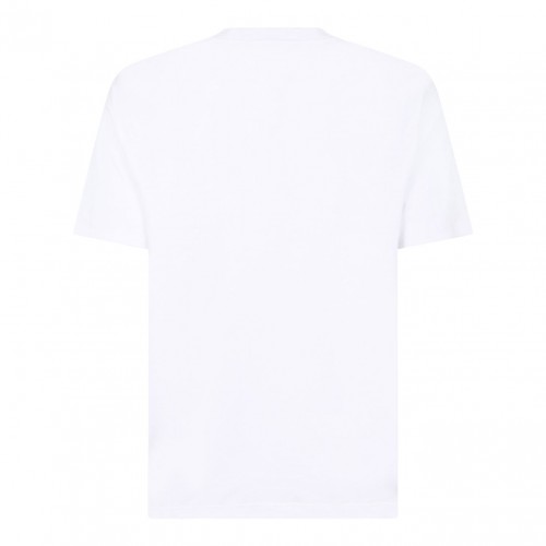 White Logo Print T-Shirt