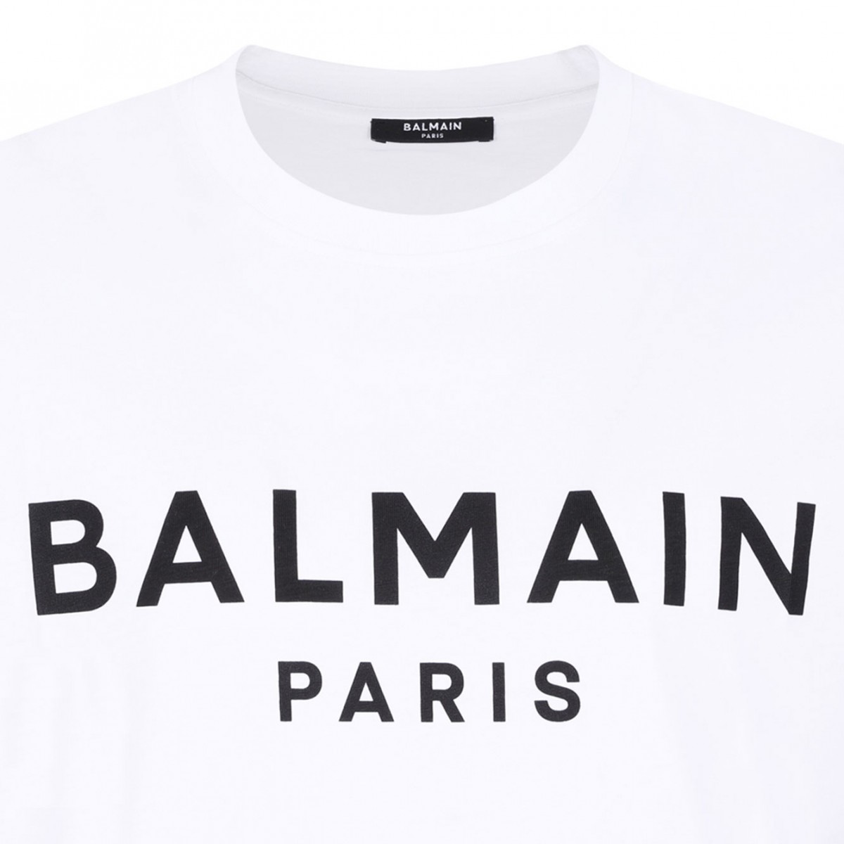 White Logo Print T-Shirt