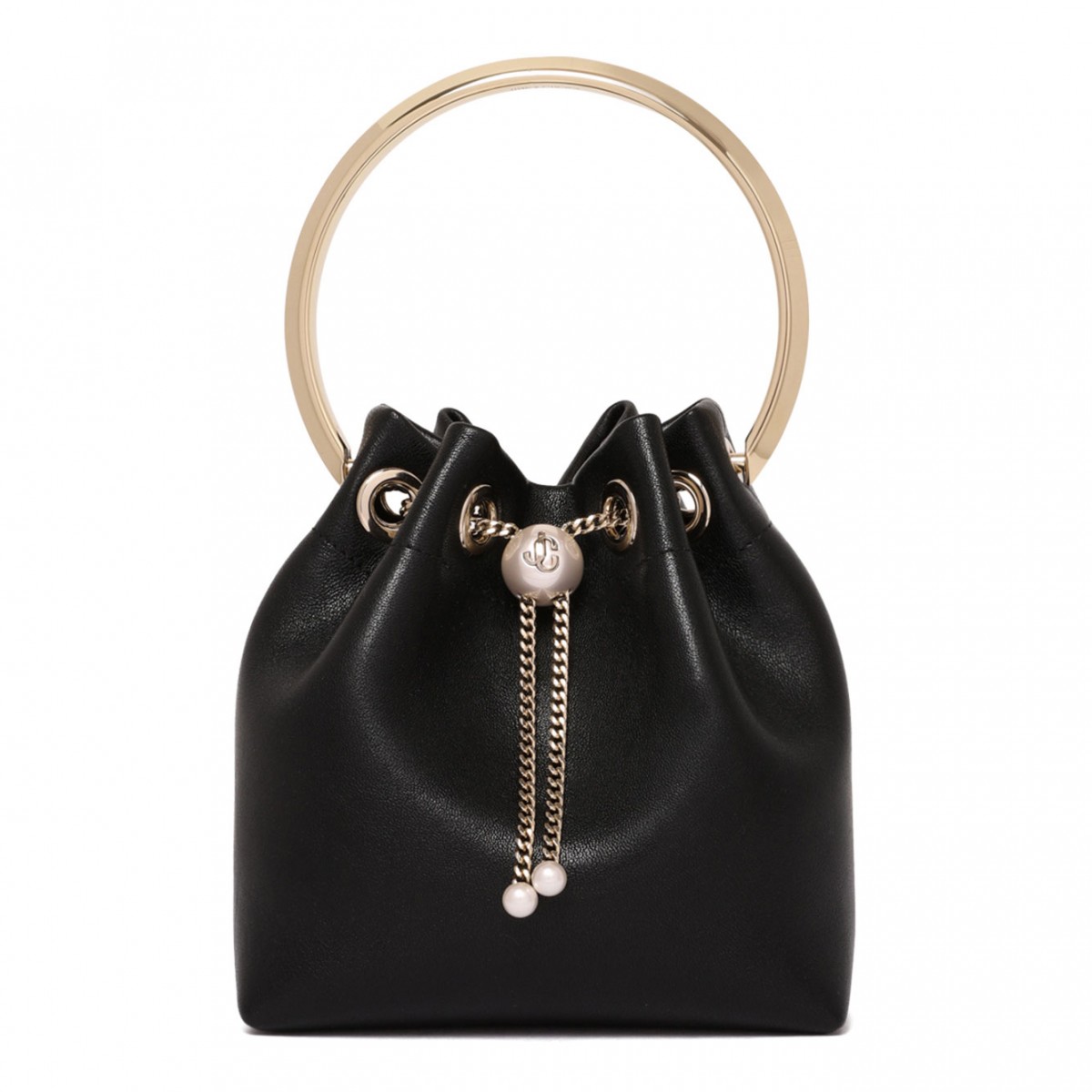 Black Bon Bon Biker Leather Bag