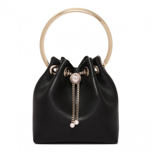 Black Bon Bon Biker Leather Bag