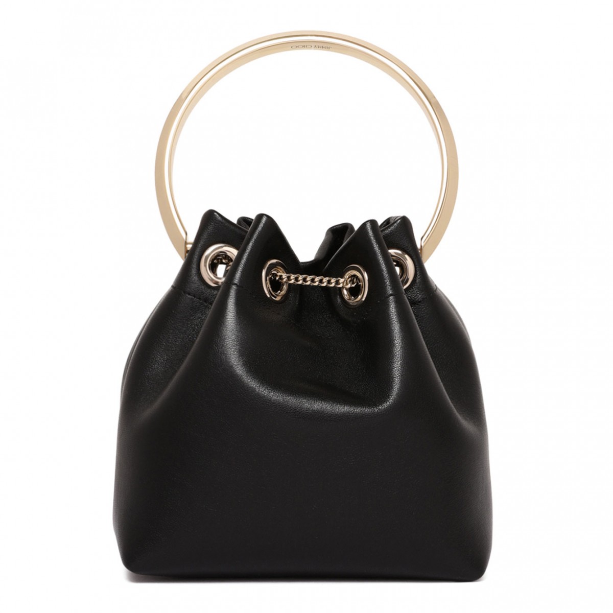 Black Bon Bon Biker Leather Bag