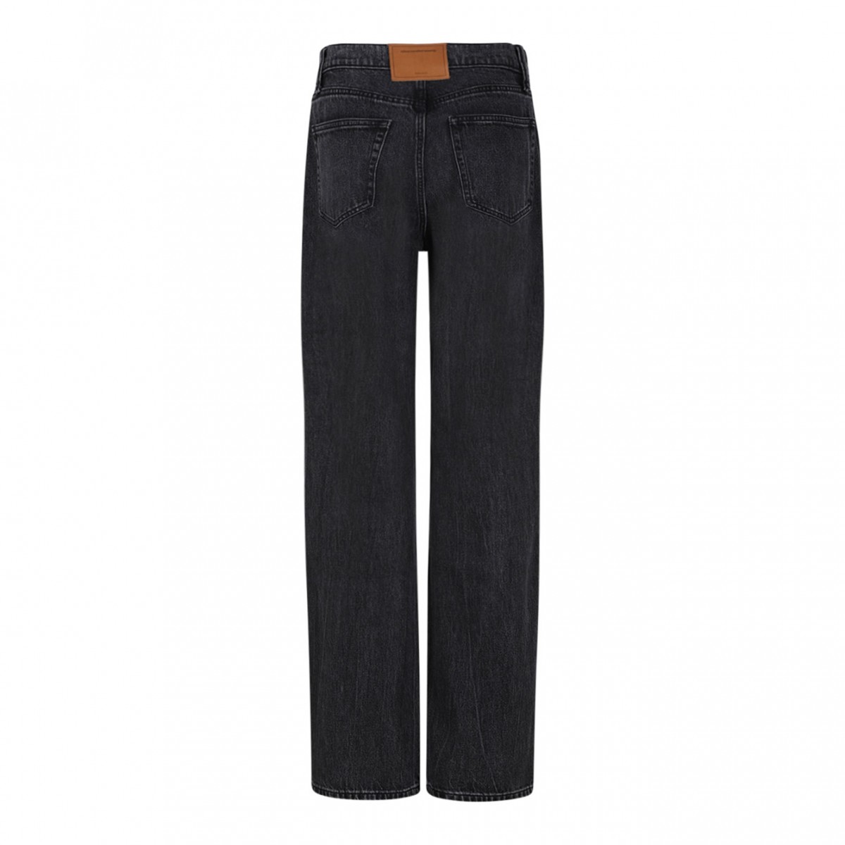 Dark Grey Logo-Detail Jeans