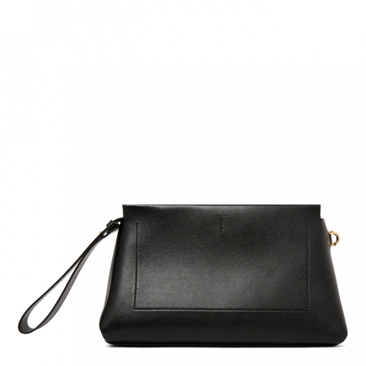 Black Day Clutch Bag In Shiny Leather
