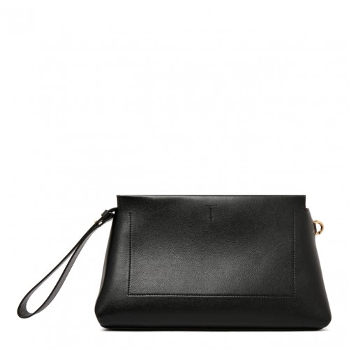 Black Day Clutch Bag In Shiny Leather
