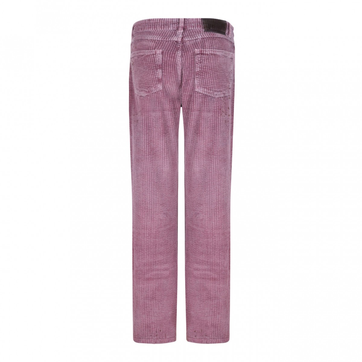 Rose Pink Corduroy Flared Trousers