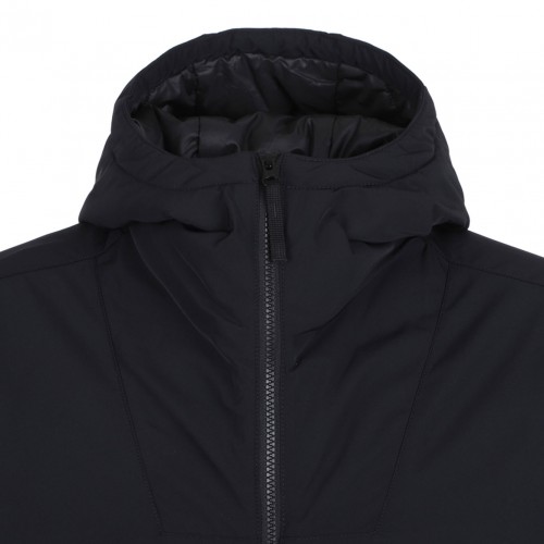 Black Padded Hooded Jacket