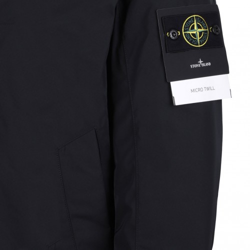 Black Padded Hooded Jacket