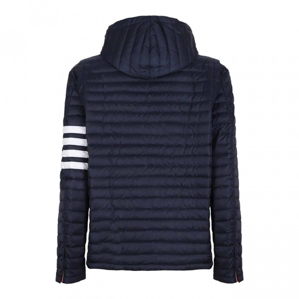 Navy Blue 4-Bar Stripe Padded Jacket