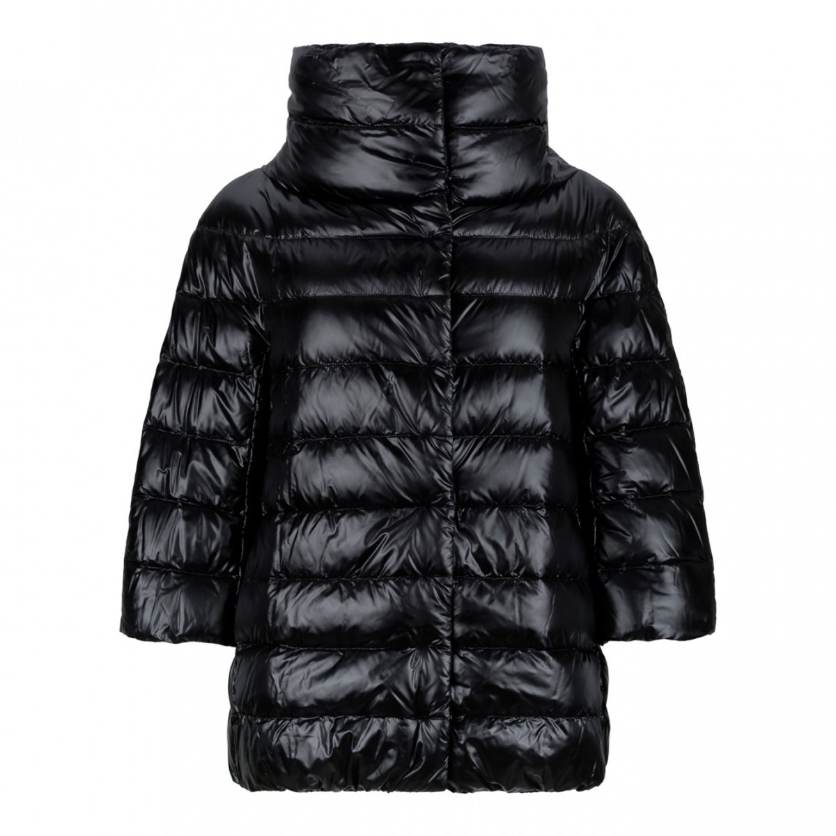 Black Aminta Down Jackets