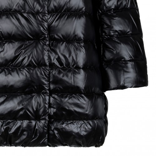 Black Aminta Down Jackets