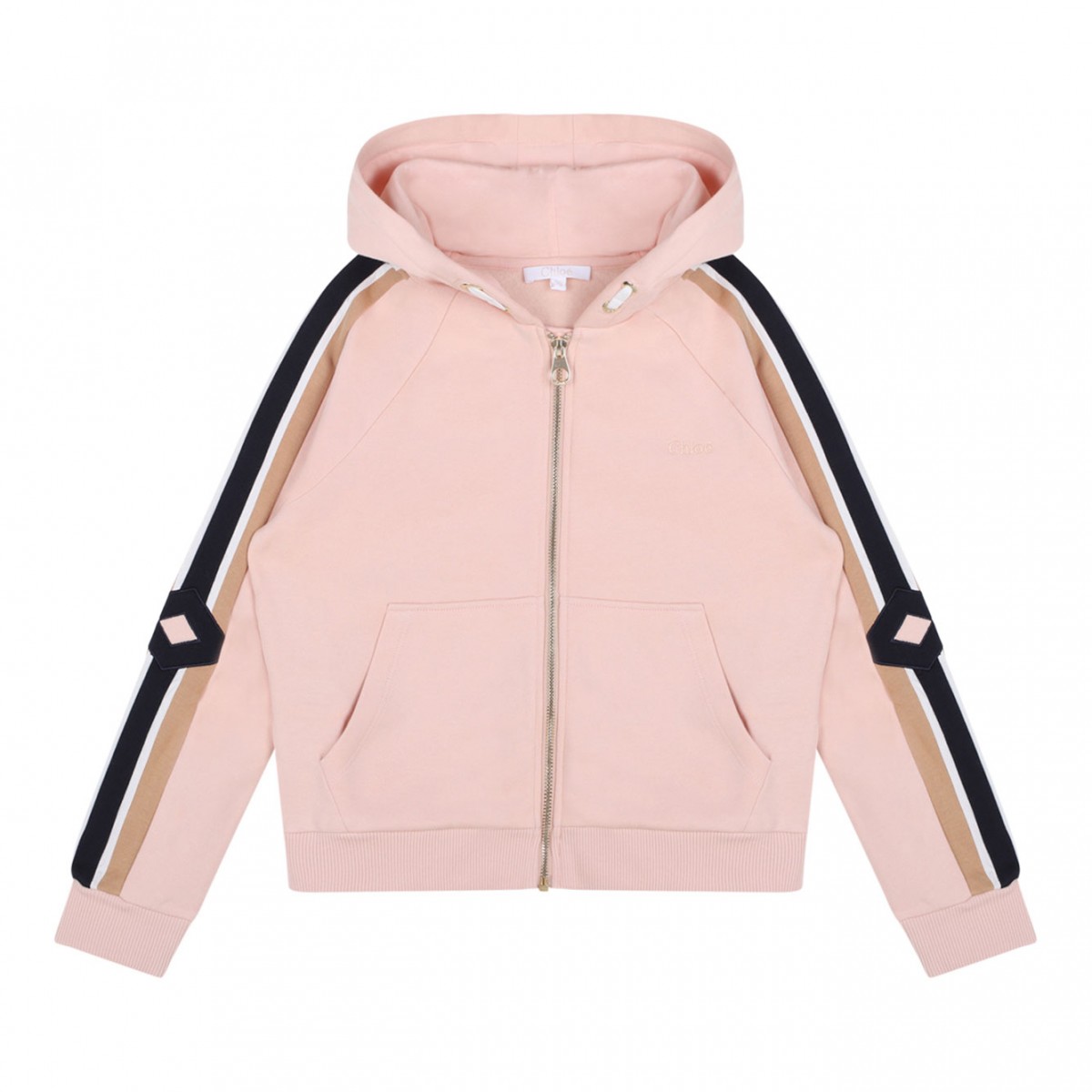 Blush Pink Jersey Fleece Hoodie