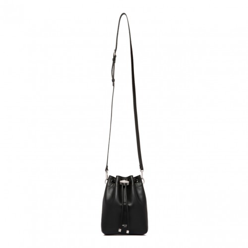 Black Cinch Mini Leather Bag